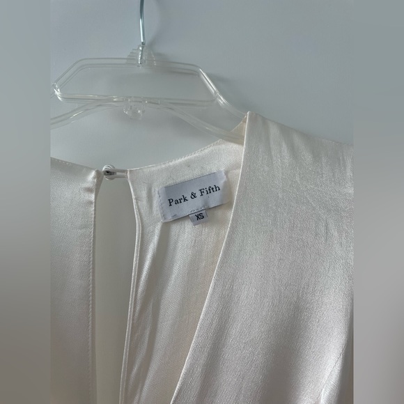 Park & Fifth Kendal Bridal Elopement Dress in Pearl Satin - Picture 5 of 10